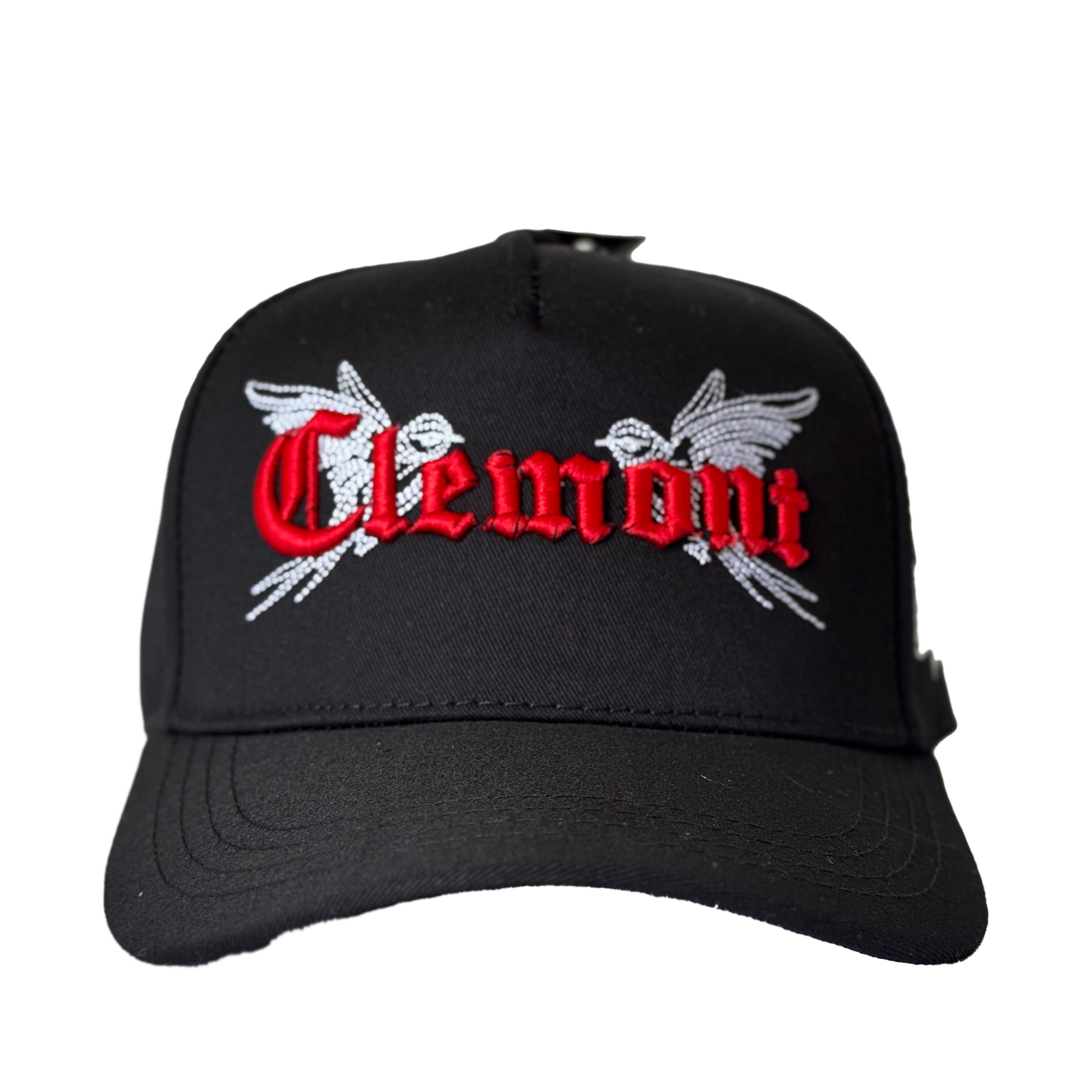Clemont Negra con Letras Rojas
